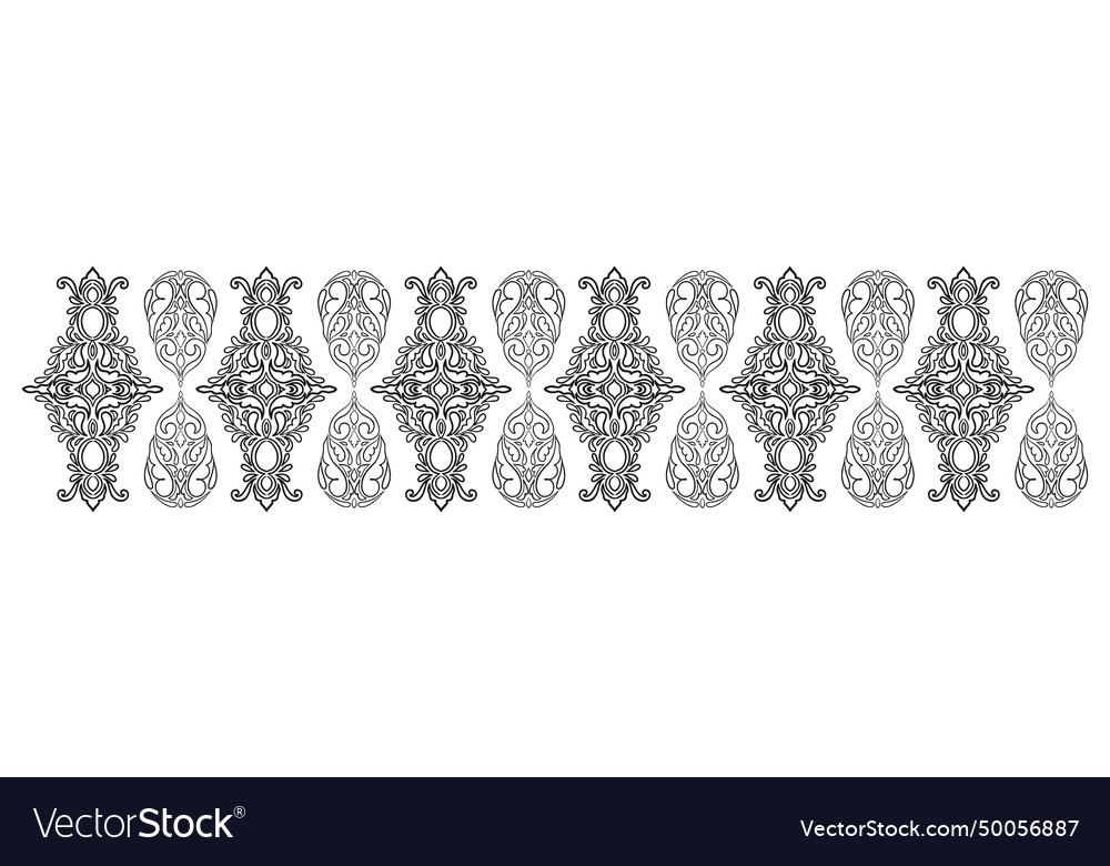 Decorative border for fabric ribbonstape