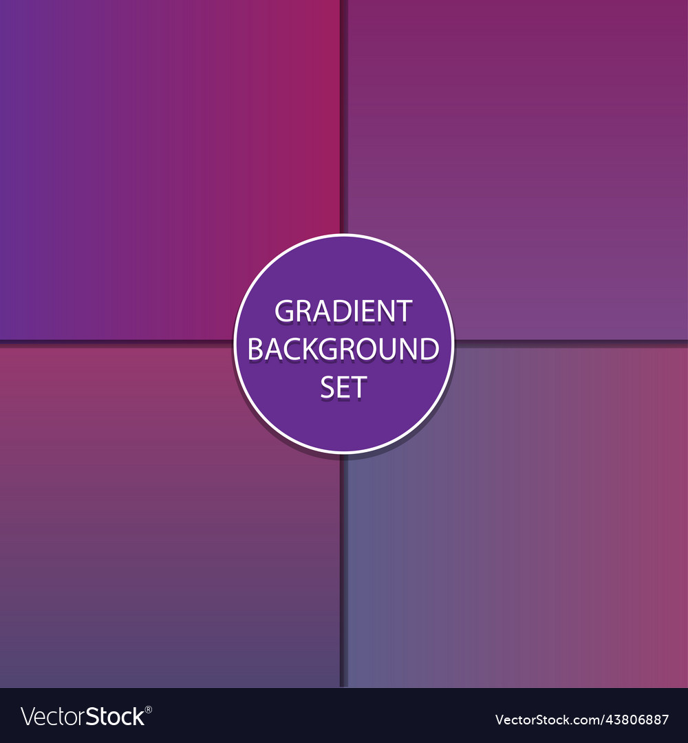 Gradient blue red background modern set