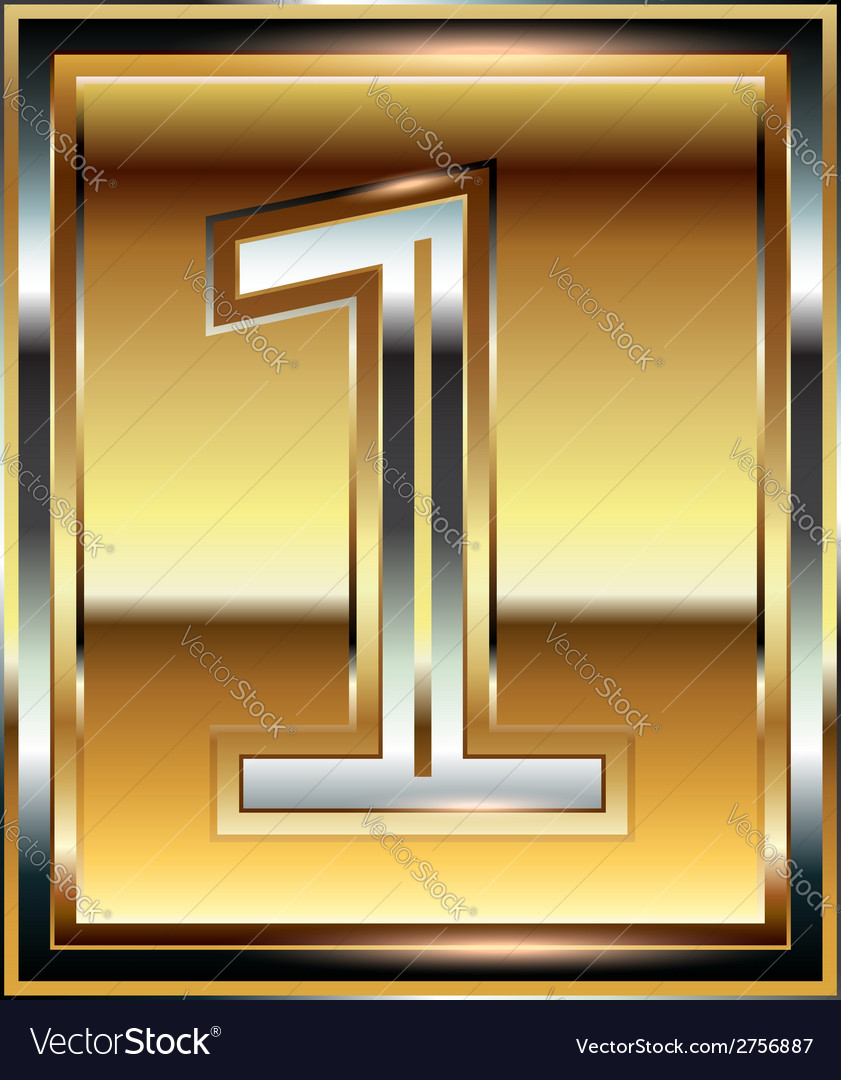 Ingot font number 1