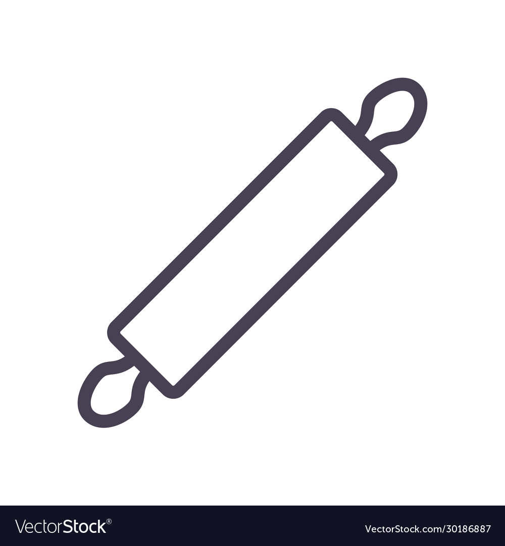 Isolated rolling pin gradient style icon