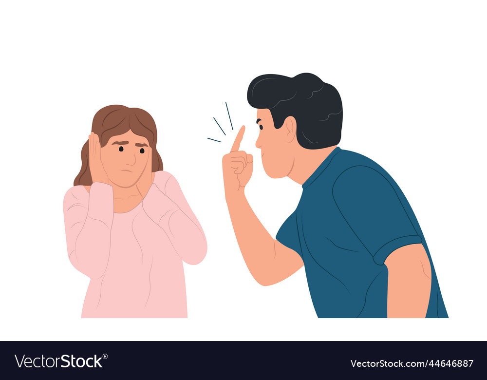 Misunderstanding of conflicts between people Vector Image Misunderstanding of conflicts between people