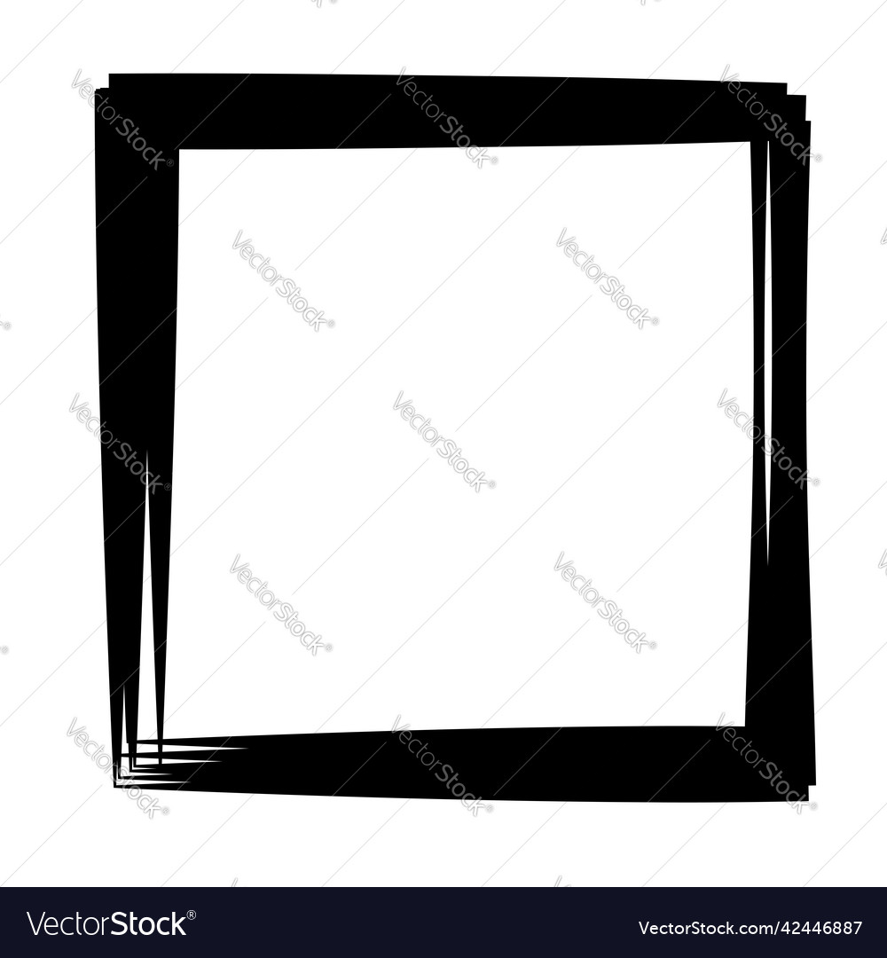 Random quadratische Kontur Rahmen Randelement