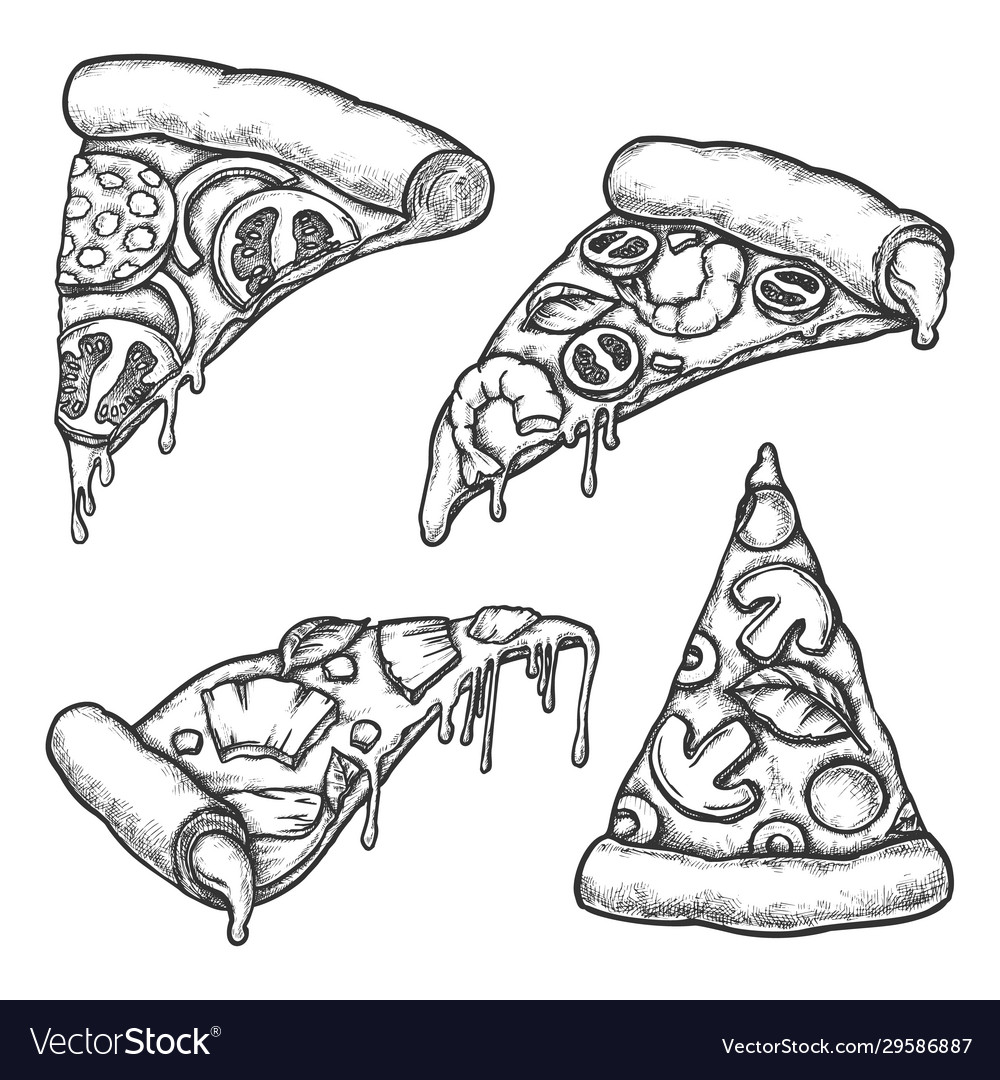 Pizza Sketch Images  Free Download on Freepik