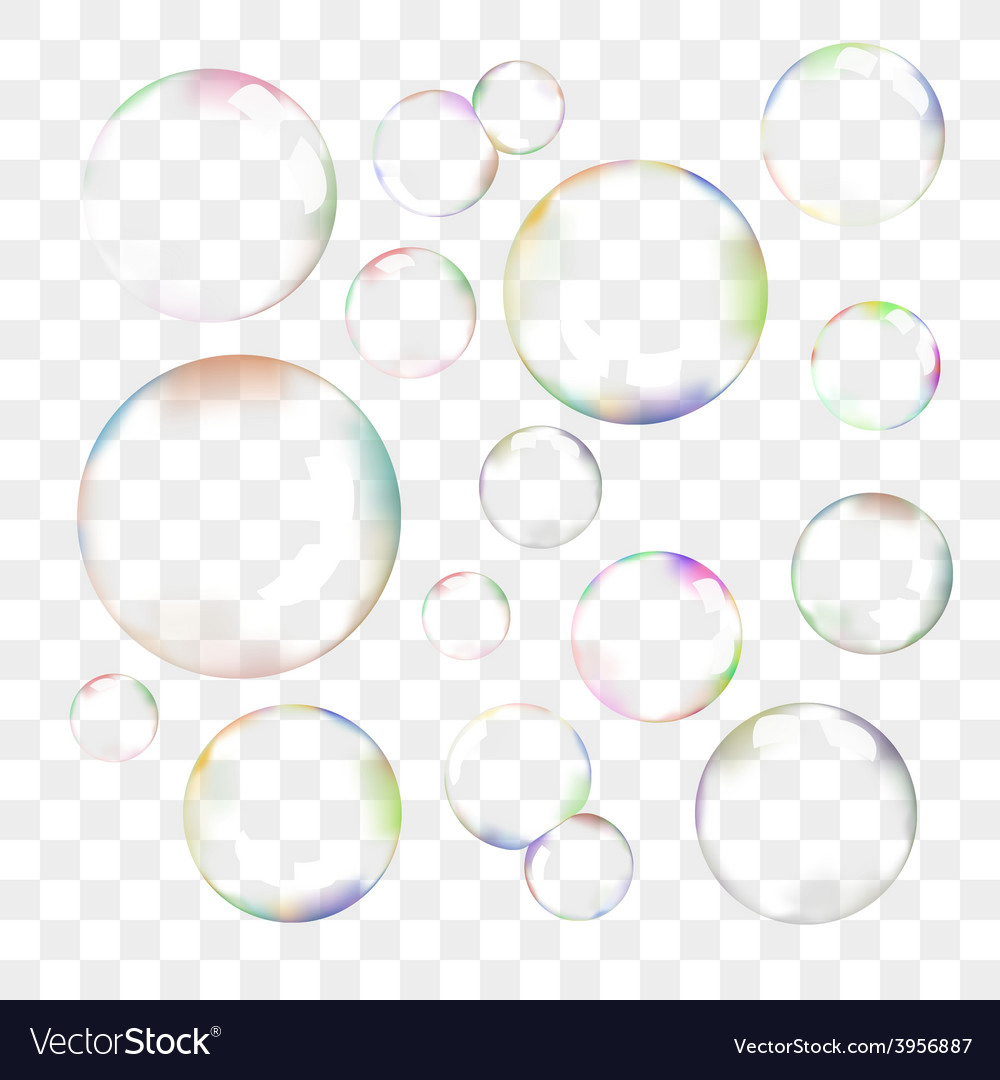 Premium Vector  Collection of realistic soap bubbles png. bubbles are  located on a transparent background.