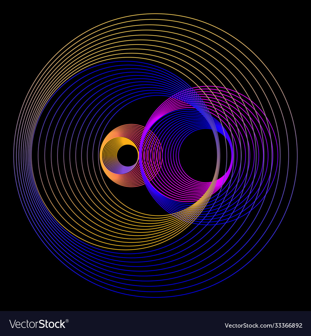 Abstract linear colored spiral background
