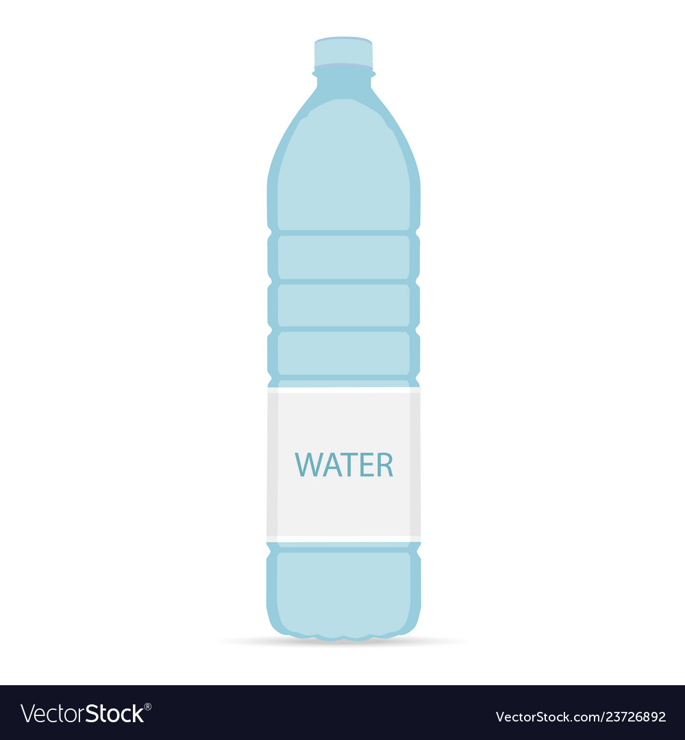 Bottle of water icon in flat style isolated Vector Image