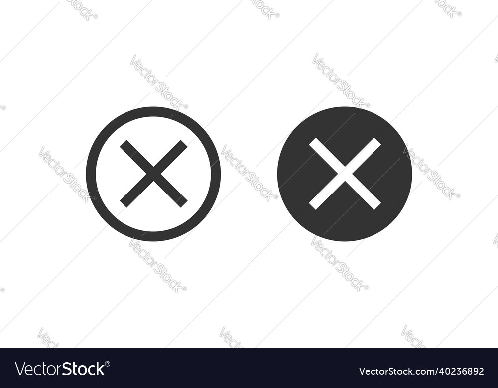 Close icon sign cancel symbol web design error