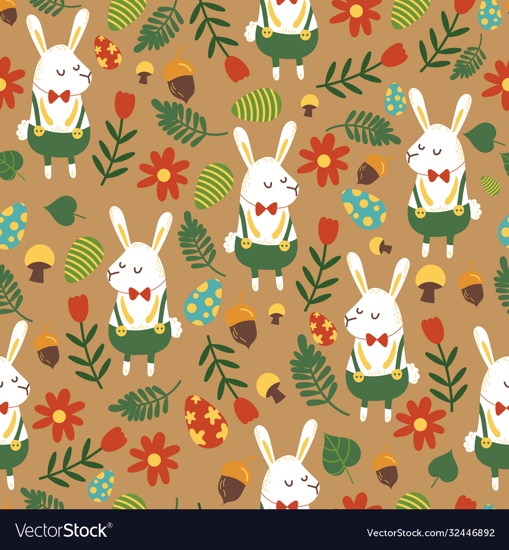 Cute Easter Bunny Pattern