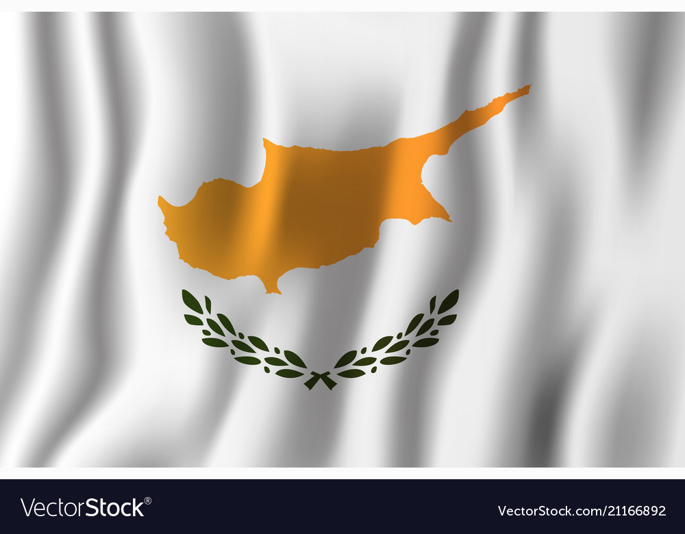 Cyprus Realistic Waving Flag National Country Vector Image