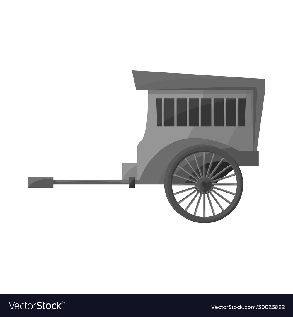 Isolated object brougham and old symbol web