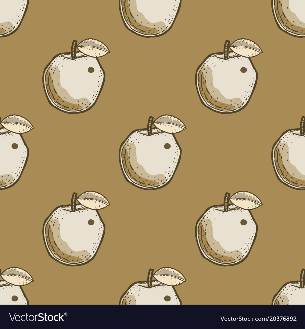 Quirky apple seamless pattern