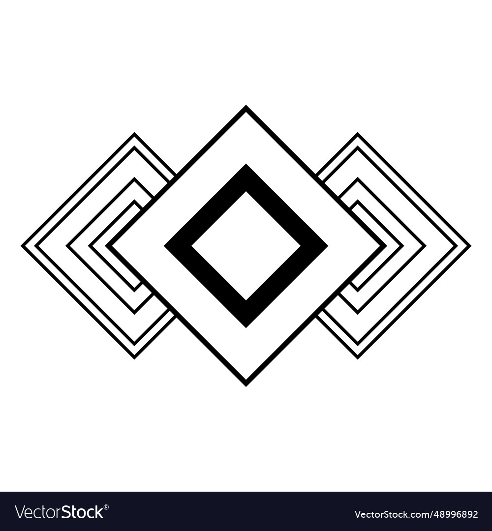 Rotated squares frame element