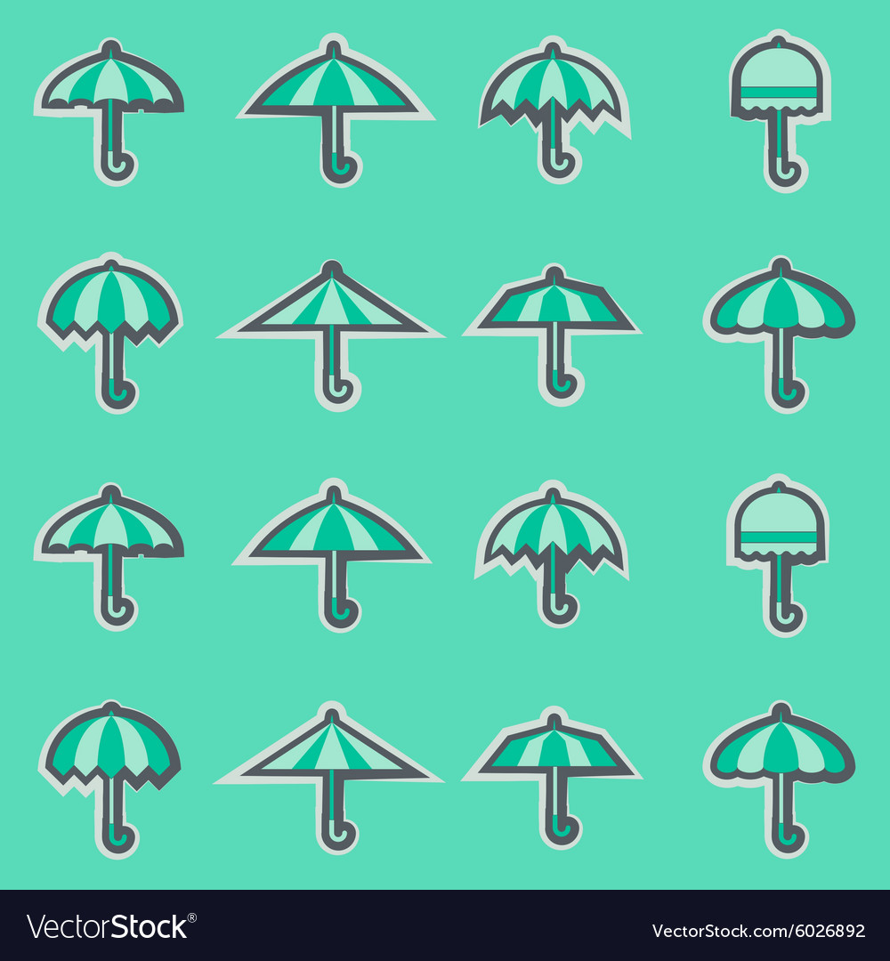 Seamless background with umbrellas