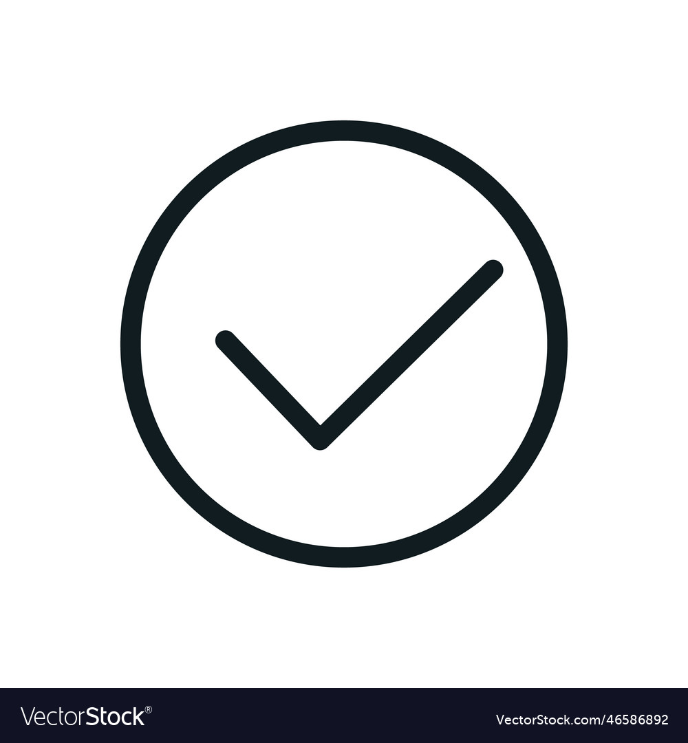 Simple round check icon