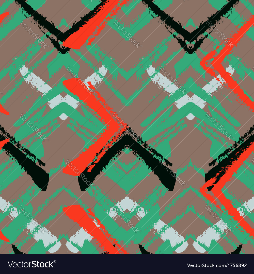 Zigzag Pattern with Brushstrokes
