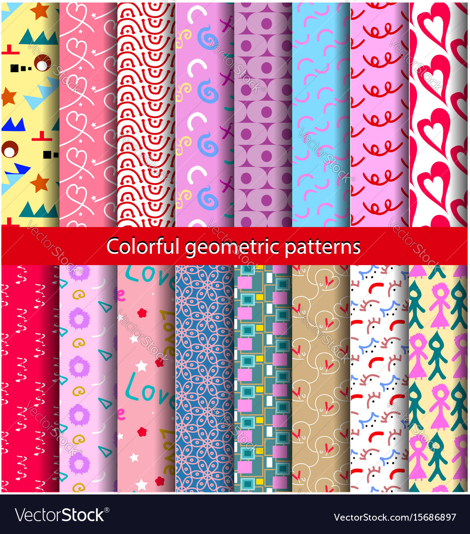 16 set pattern 80s background