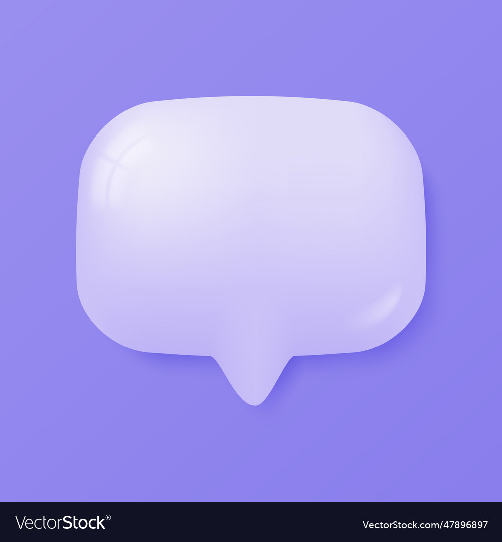 3d speech bubbles conversation to comment empty