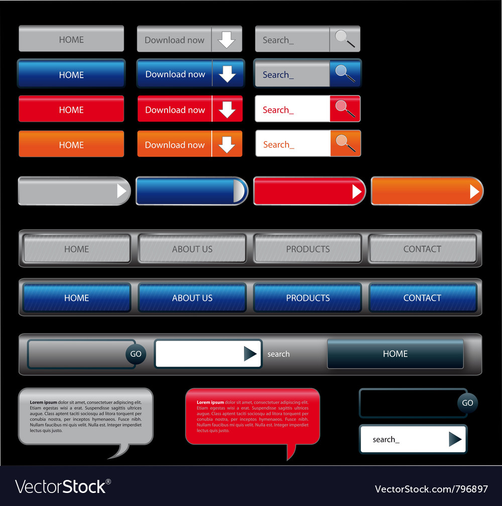 Button web set