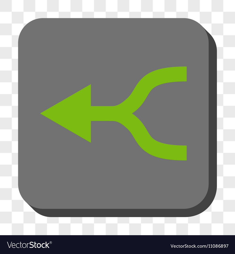 Combine arrow left rounded square button
