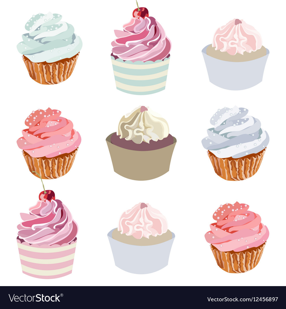 Cupcakes Set Kollektion