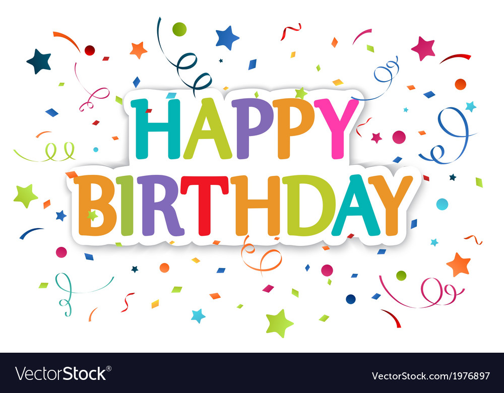 Download Happy birthday greetings Royalty Free Vector Image