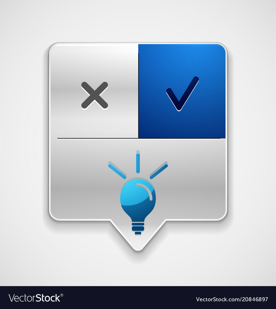 Light bulb new idea concept web button Vector Image Light bulb new idea concept web button