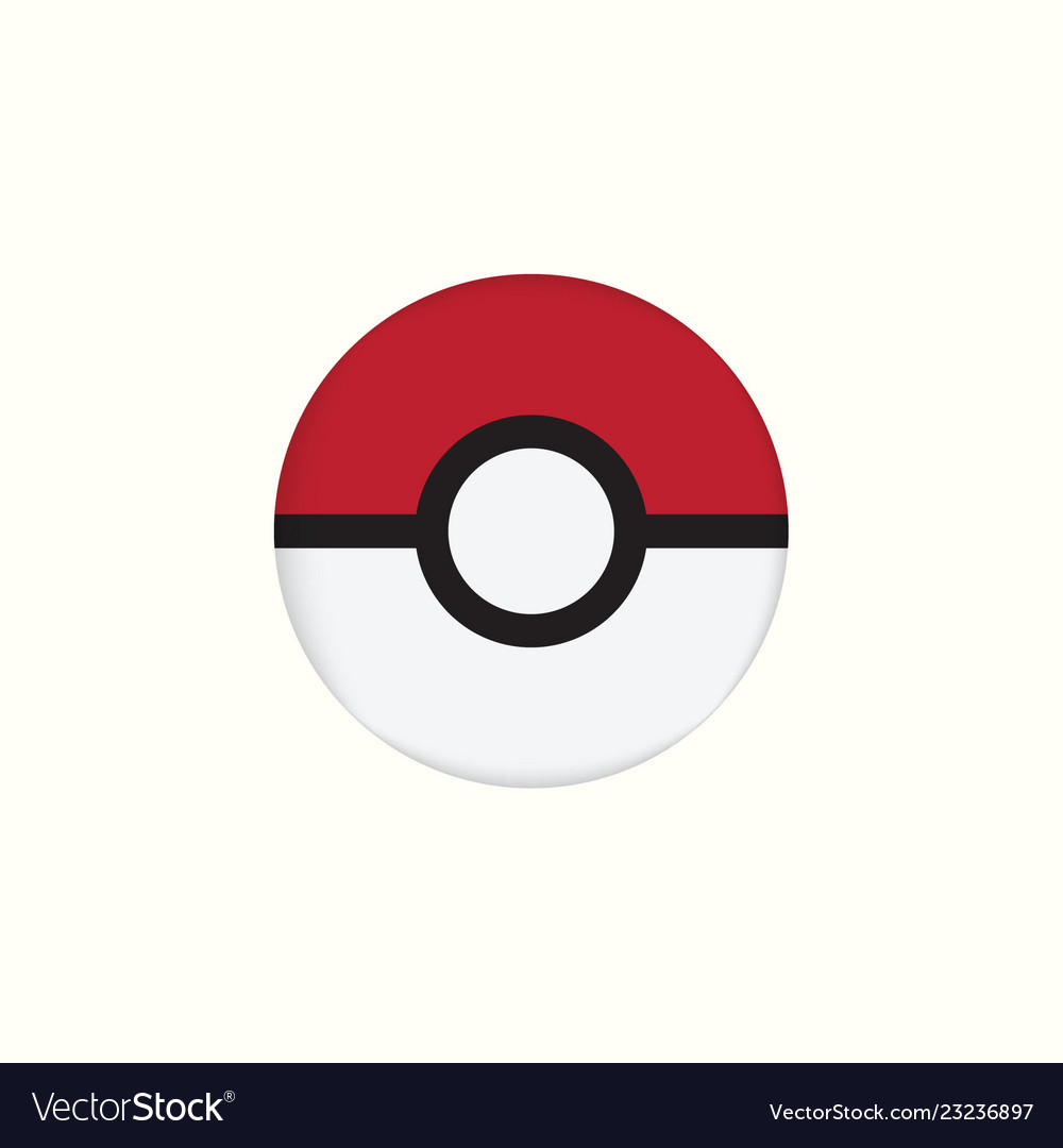 Pokemon Icon Logo Template Royalty Free Vector Image