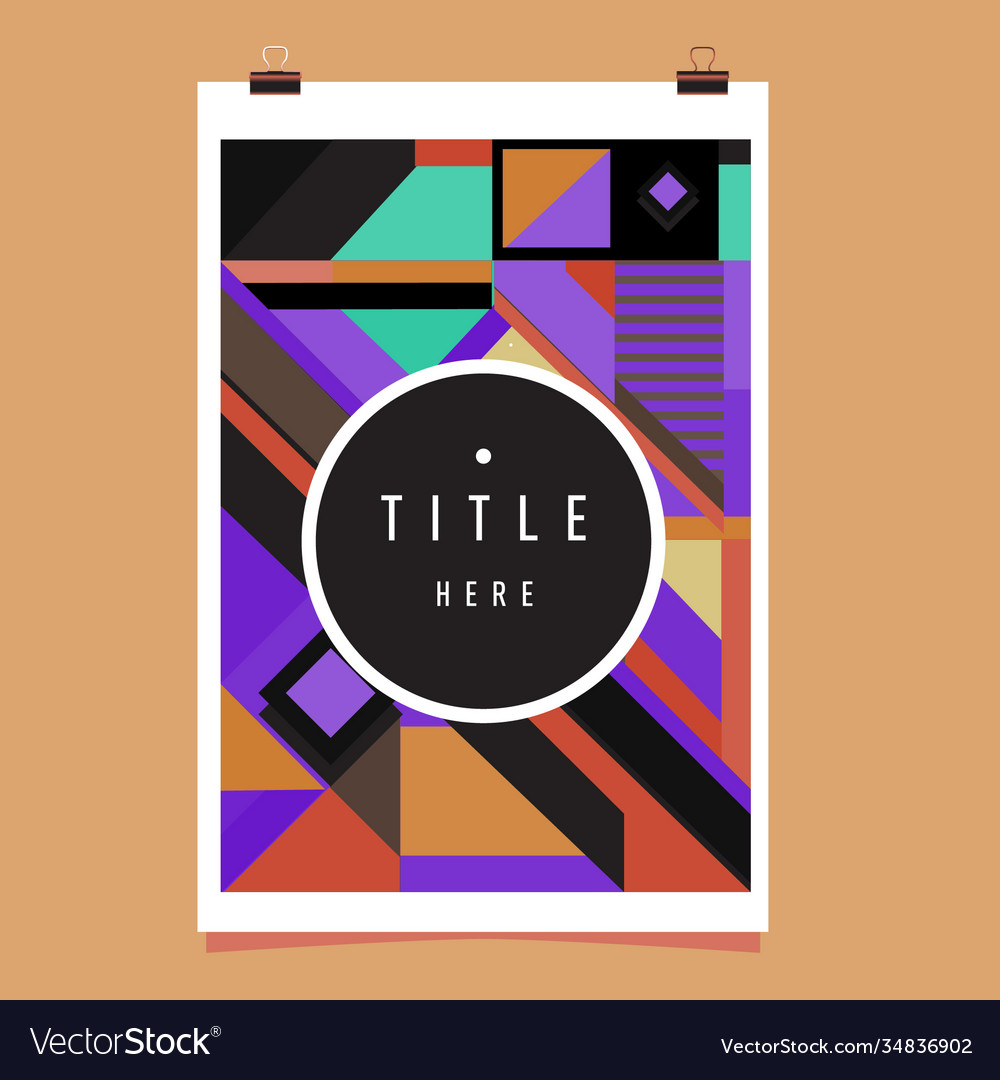 Abstract colorful geometric pattern background