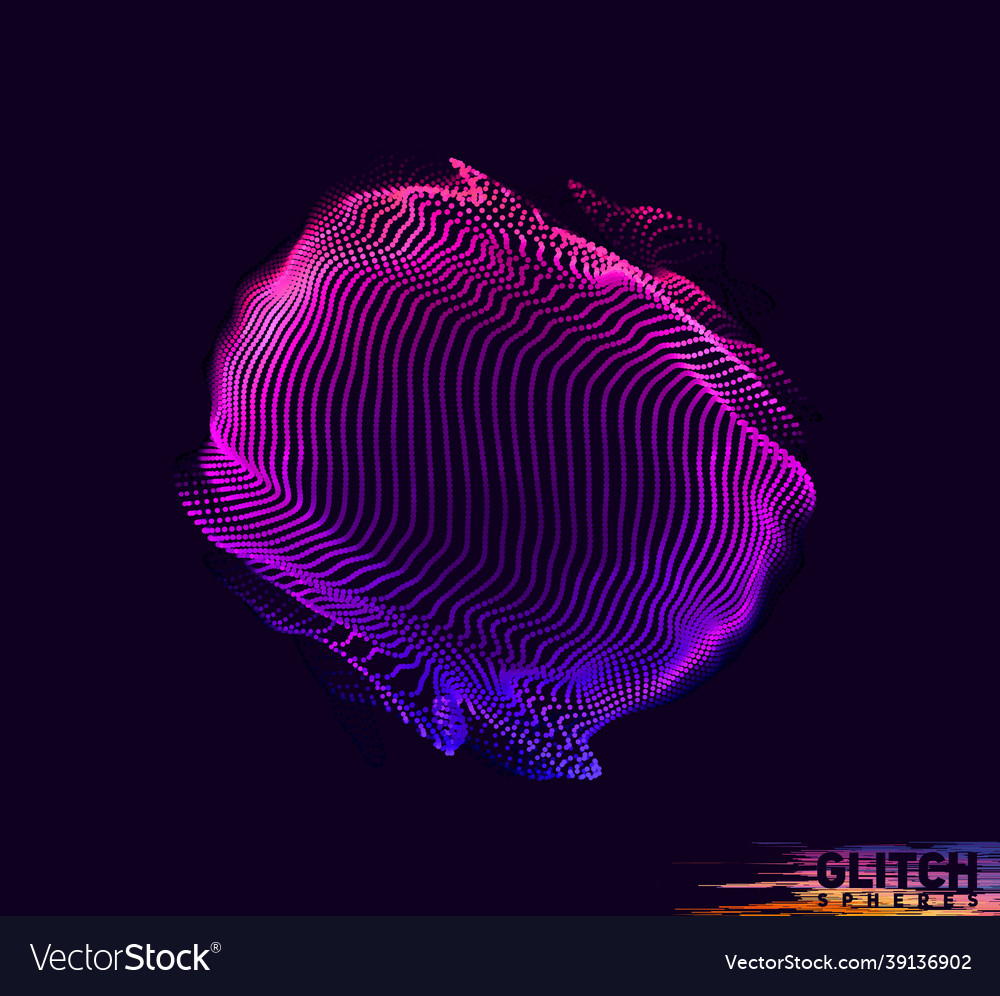 Abstract colorful mesh on dark background Vector Image Abstract colorful mesh on dark background