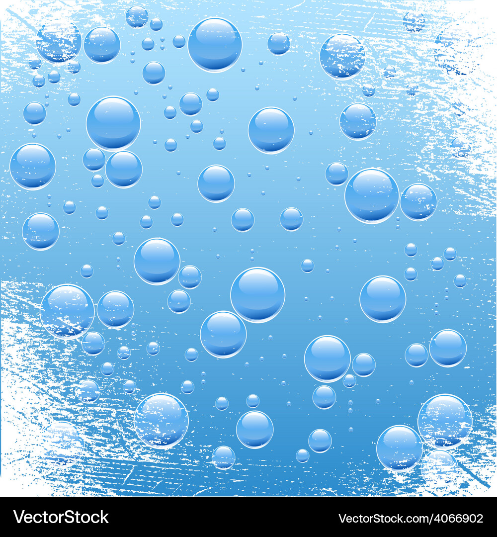 Bubbles in water Royalty Free Vector Image - VectorStock