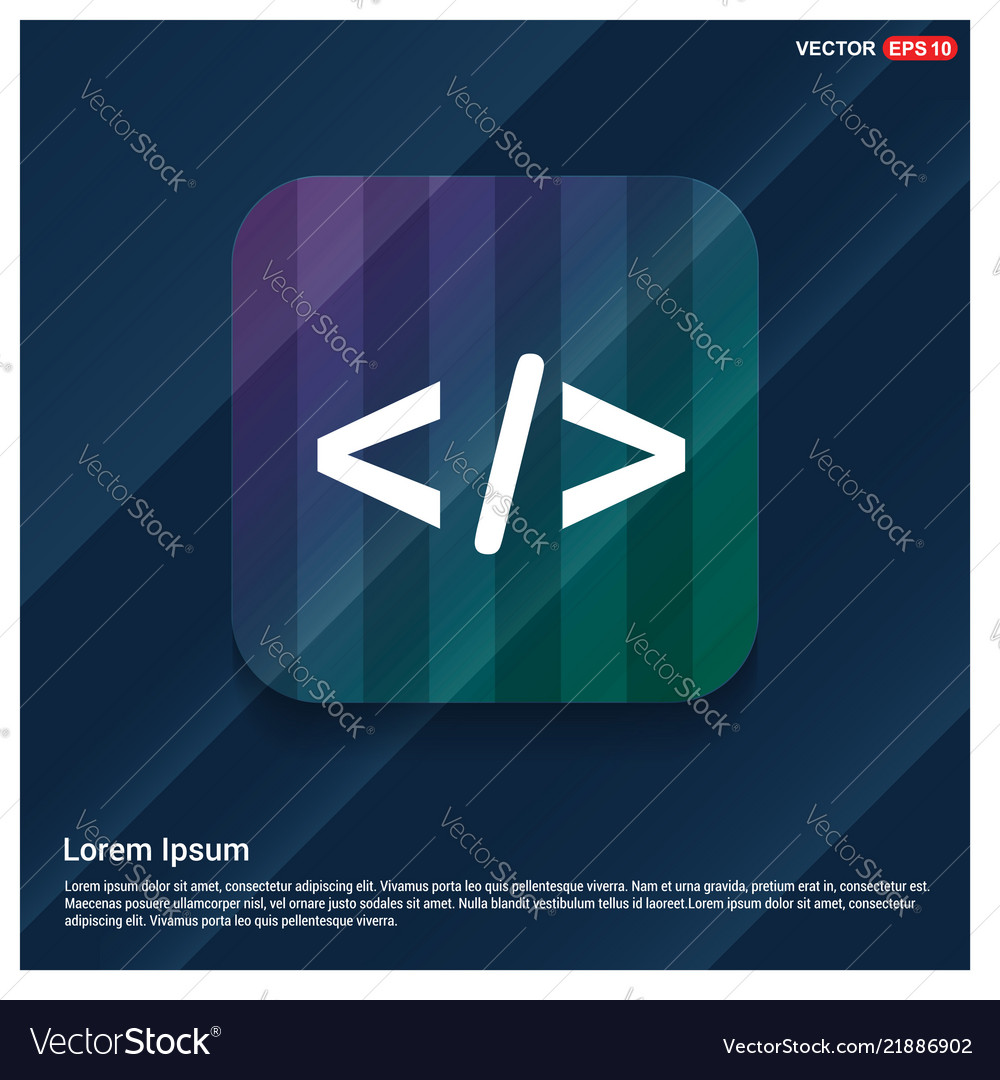 Code icon vector image Code icon