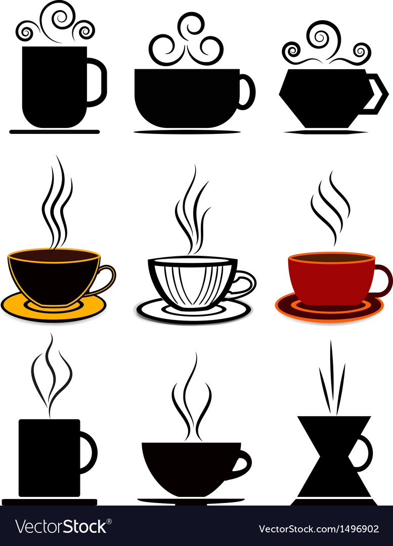 Coffee cups set