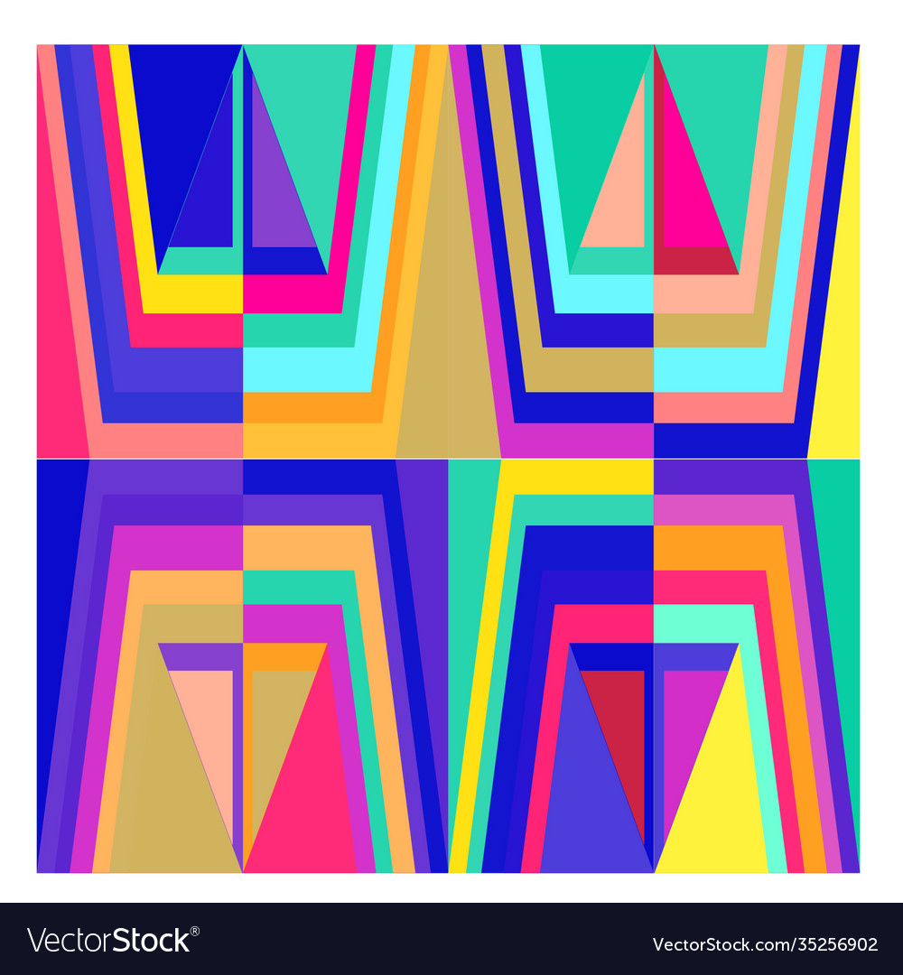 Colorful geometric and curve background pattern