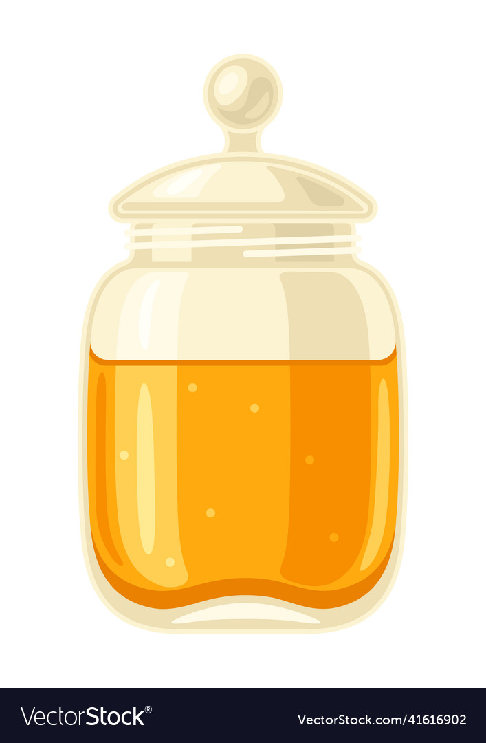 Jar With Honey Image For Food Royalty Free Vector Image