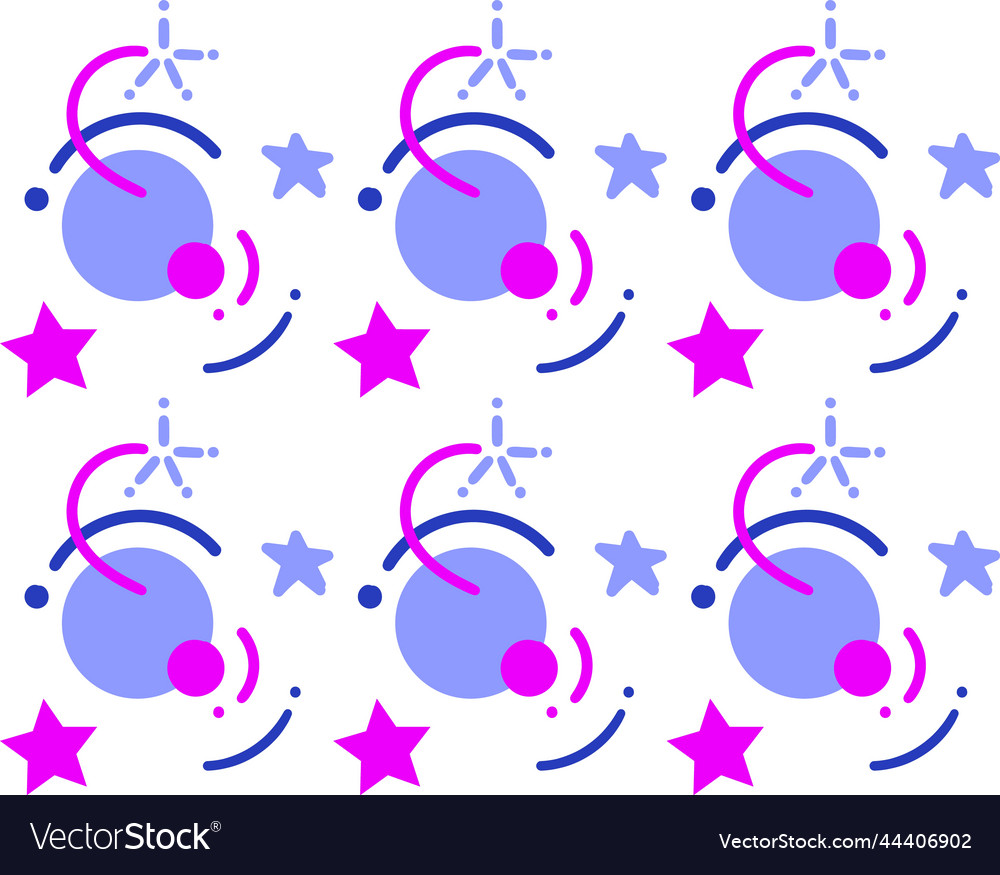 Seamless pattern made of party elements vector image Seamless pattern made of party elements