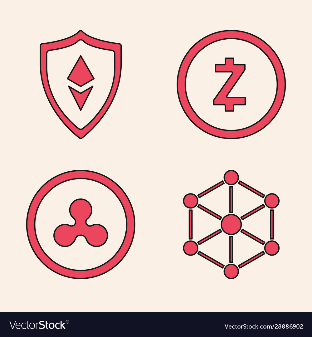 Set blockchain technology shield ethereum eth