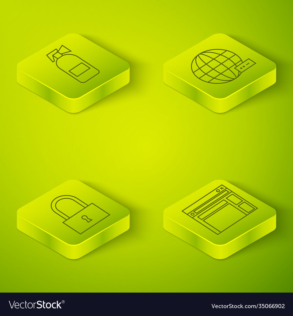 Set isometric social network lock website