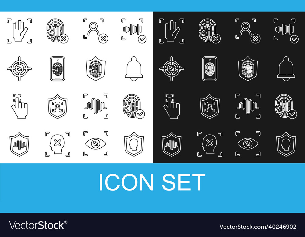 Set line user protection fingerprint motion vector image Set line user protection fingerprint motion