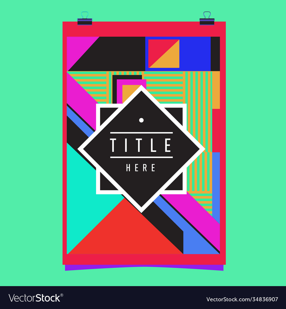 Abstract colorful geometric pattern background Vector Image Abstract colorful geometric pattern background