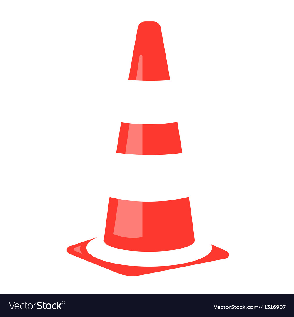 Cone with negative space Vector Image Cone with negative space