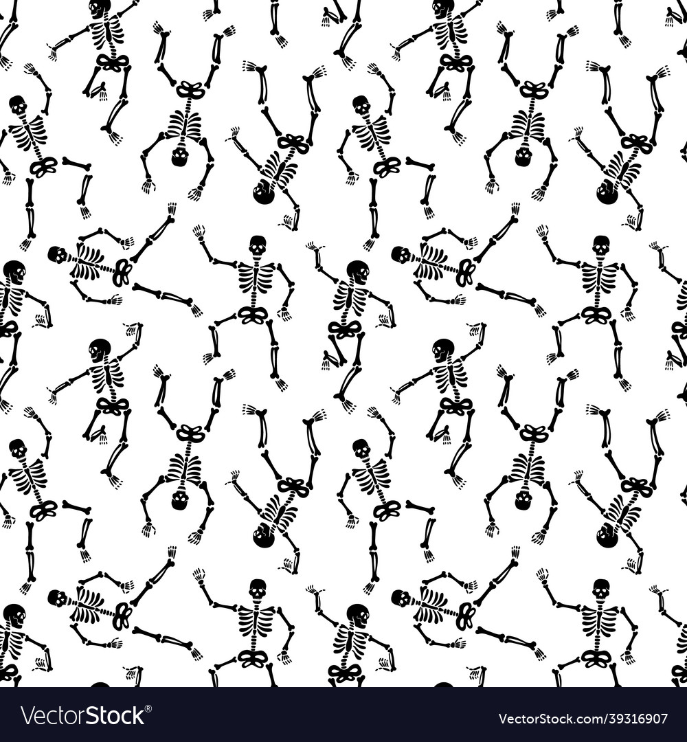 Dancing Skeleton Pattern