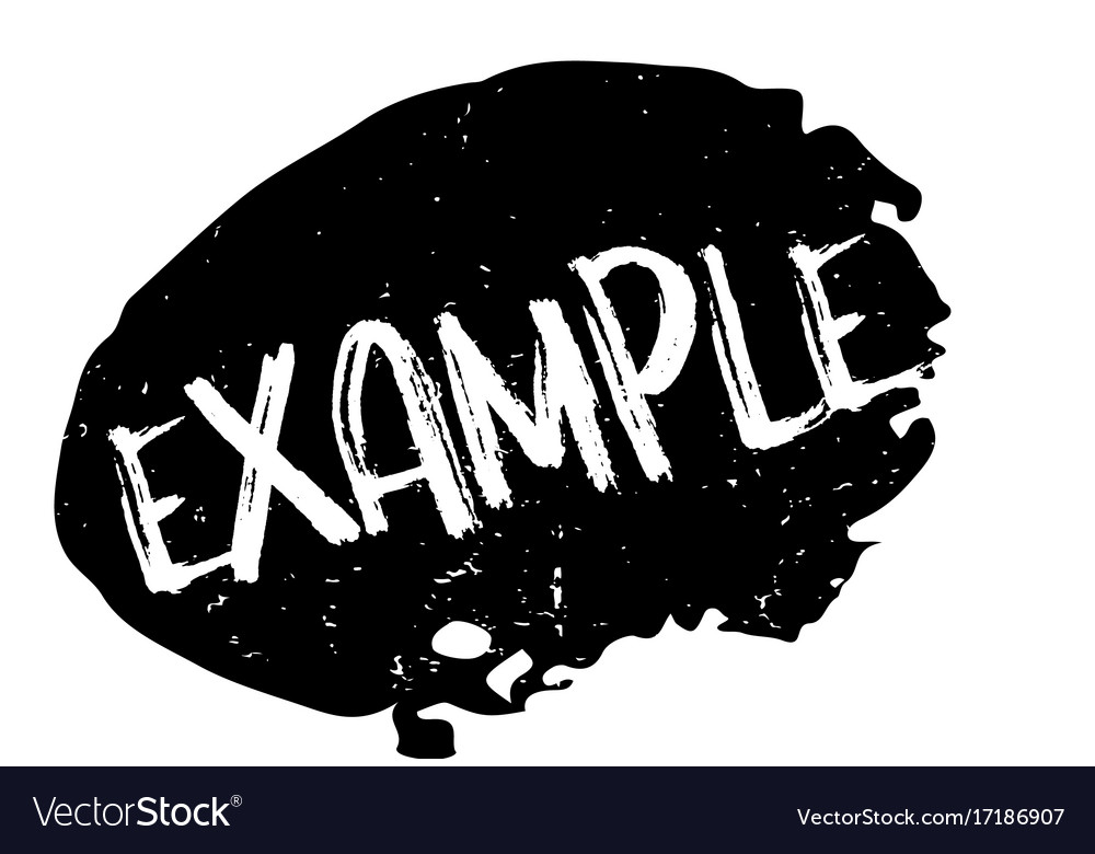 Example rubber stamp