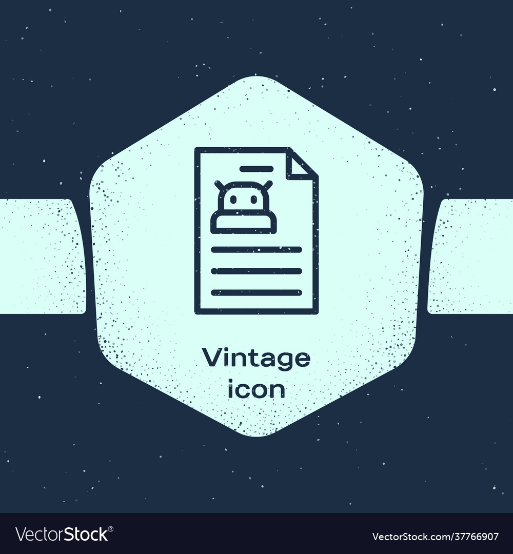 Grunge line technical specification icon isolated Vector Image Grunge line technical specification icon isolated
