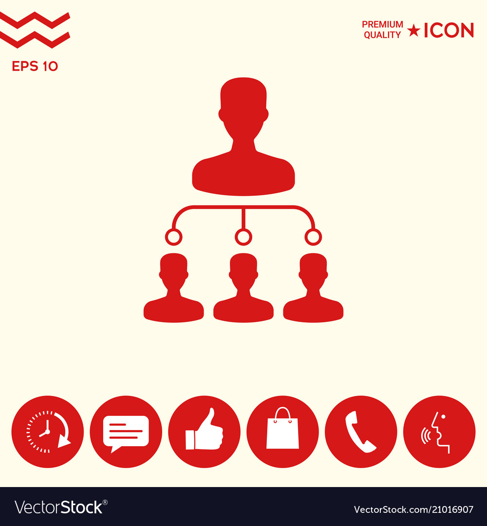 Hierarchy icon symbol
