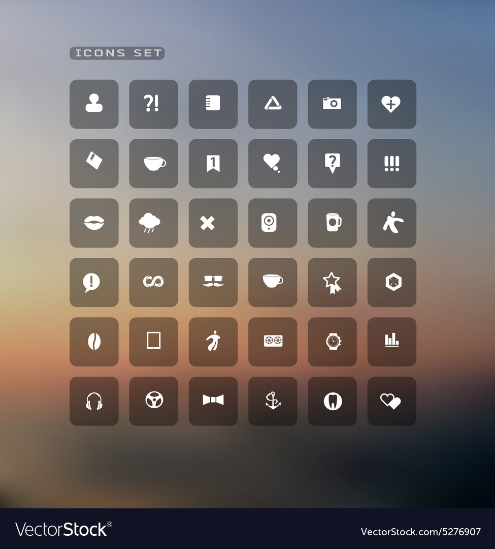 Set of web icons