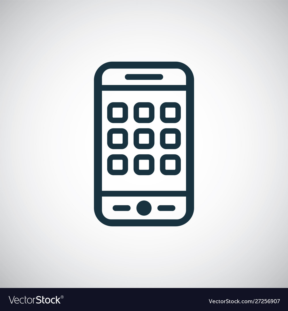 Smartphone apps icon for web and ui
