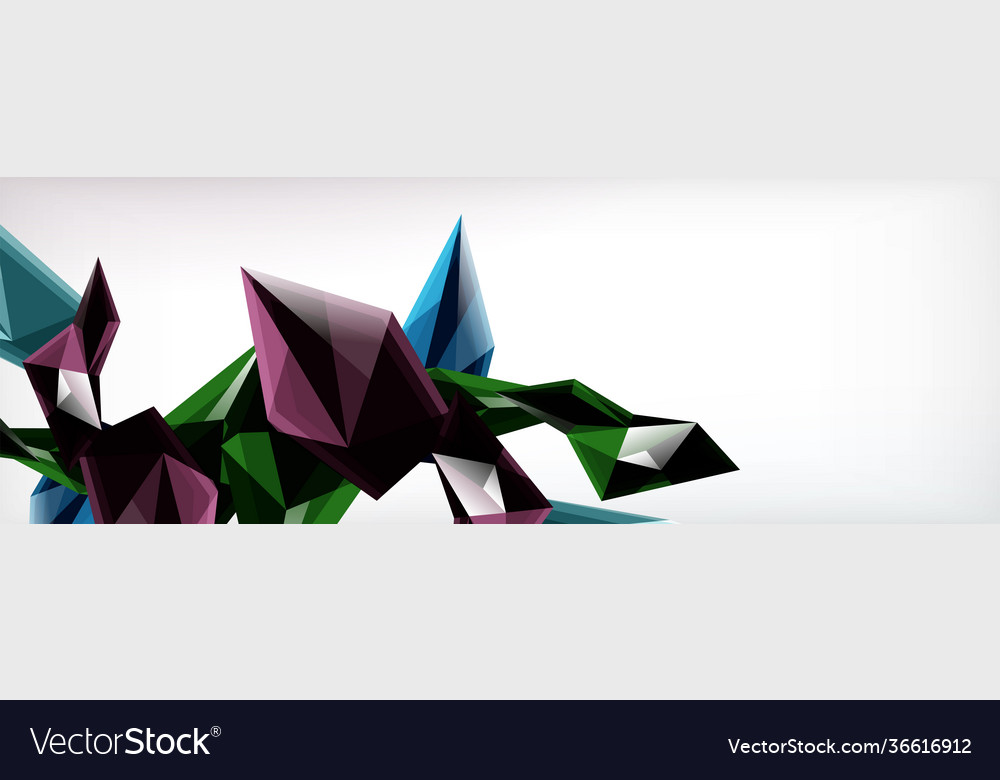3d triangles and pyramids abstract