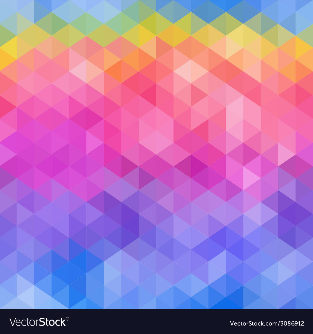 Abstract triangle geometrical multicolored
