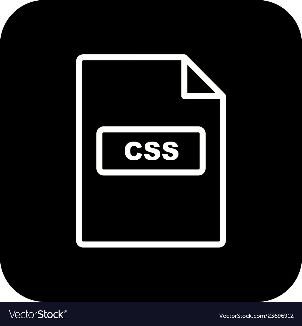 Css Icon Royalty Free Vector Image - Vectorstock