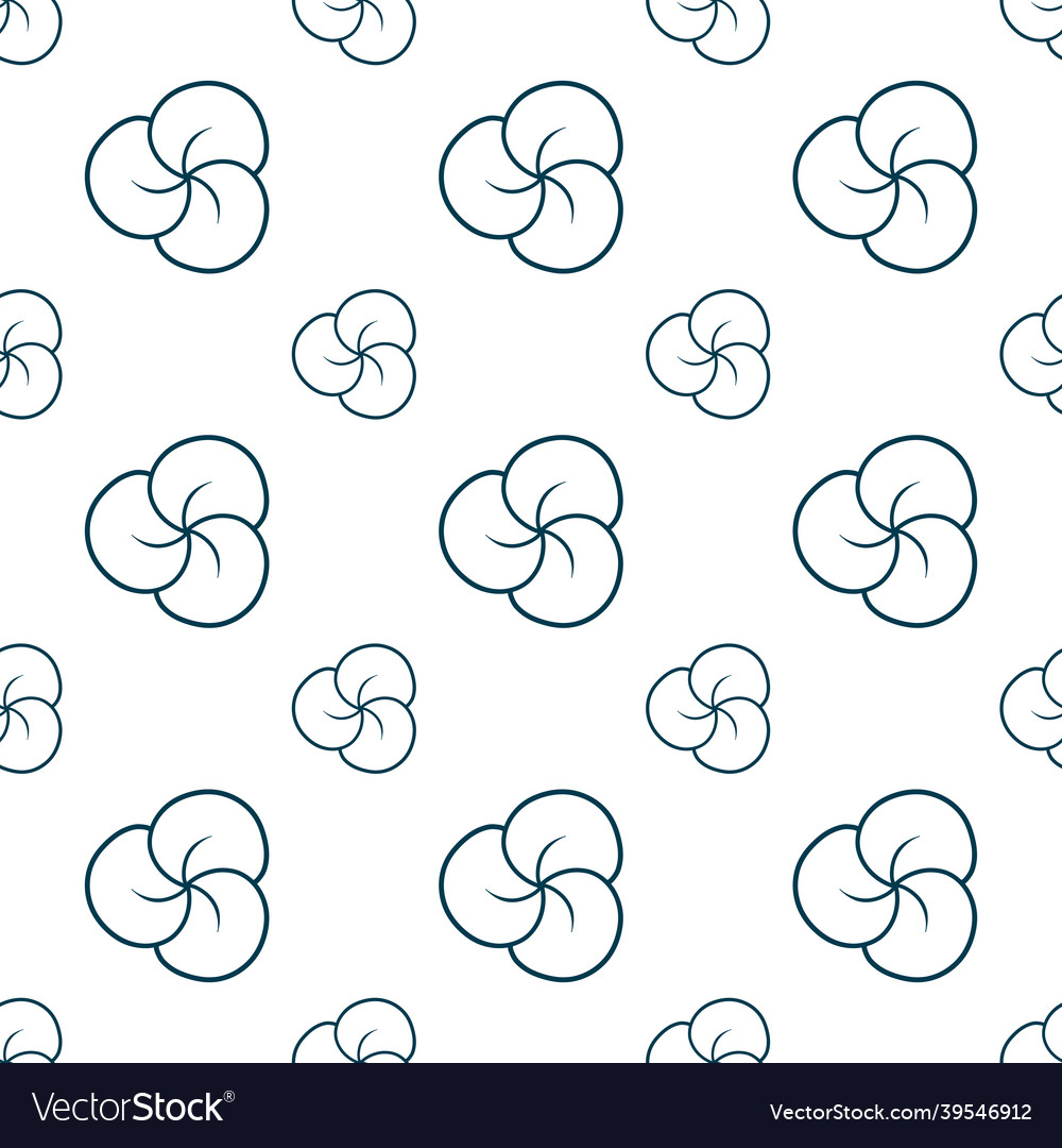 Fabric pattern simple hand-drawn outline repeat